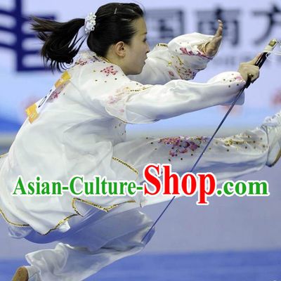 Traditional Chinese Silk Kung Fu Competition Uniform
