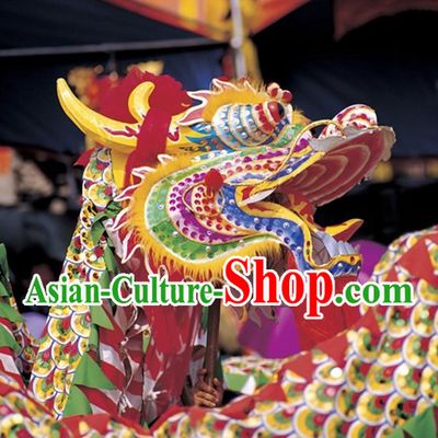 2008 Peking Olympic Games Chongqing Tongliang Dragon Dance Costumes for Ten People