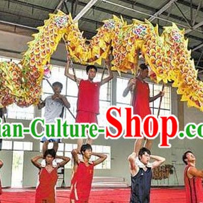 Chinese New Year Celebration and Competition Flower Cloud Dragon Dancing Costumes for Ten People