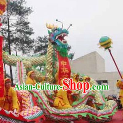 Traditional Chinese Armor Dragon Dance Costume Complete Set
