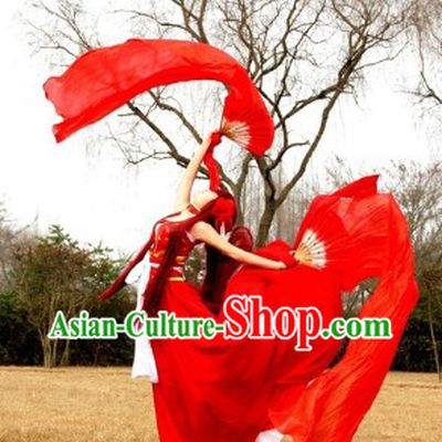 Ancient Chinese Red Cosplay Costumes Wig and Hair Accessories