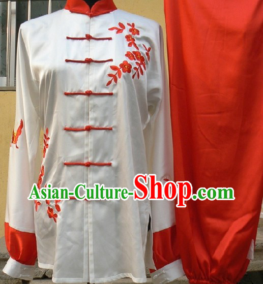 Professional Embroidered Plum Blossom Tai Chi Competition Uniform
