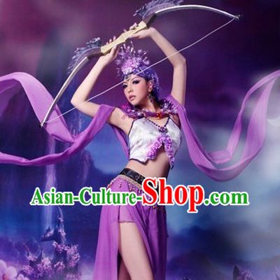 Ancient Chinese Cartoon Cosplay Fairy Costumes Complete Set for Women