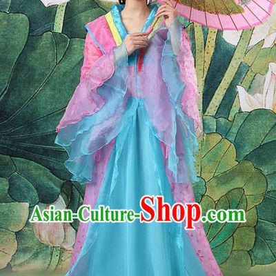 Ancient Chinese Spring Clothing and Umbrella for Women