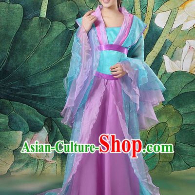 Ancient Chinese Tang Dynasty Girl Clothing Complete Set