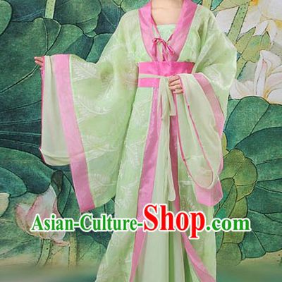 Ancient Chinese Light Green Lover Costumes for Women