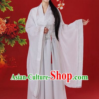 Ancient Chinese White Beauty Costumes for Women