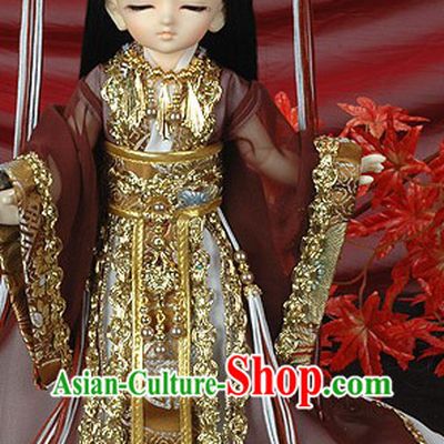 Ancient China Emperor Outfits and Imperial Coronet for Boys