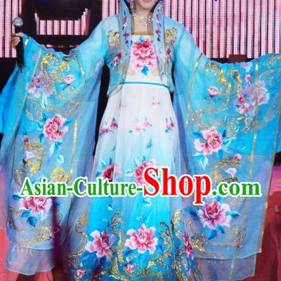 Li Yugang Blue Empress Embroidery Clothing for Women