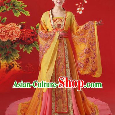 Ancient China Tang Dynasty Princess Outfits and Hair Accessories Complete Set