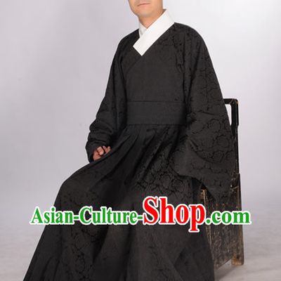 Black Traditional Hanfu Garment for Men