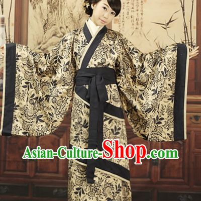 Ancient Chinese Black and White Quju Hanfu Outfits for Women