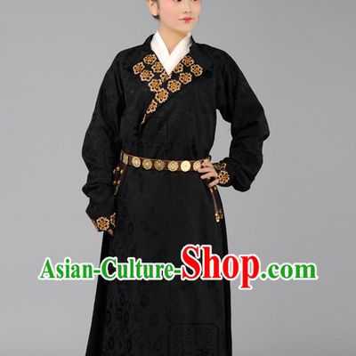 Ancient Tang Time Dark Round Robe for Women