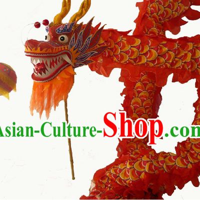57 Meters Long Chinese Classical Dragon Dancing Costumes for 29-30 Adults