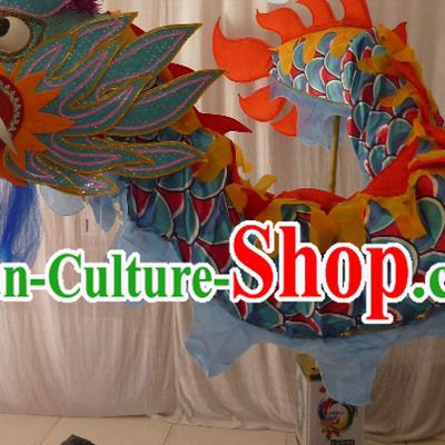 100 Meters Long Chinese Dragon Dance Costumes for 49-50 Adults