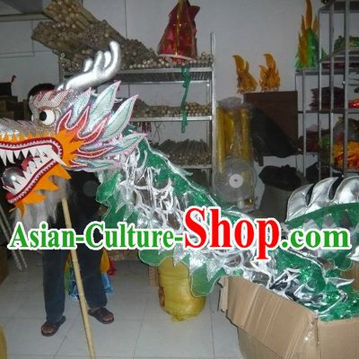 Shinning Silver Dragon Dance Costume for Nine or Ten Dancers
