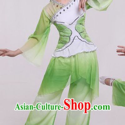 Chinese New Year Celebration Jasmine Flower Dancing Costumes and Headpieces