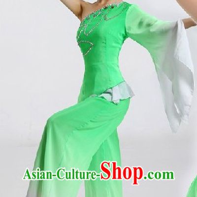 Chinese Spring Festival Celebration Jasmine Flower Dance Costumes and Hair Accessories