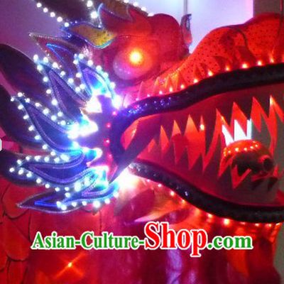 Luminous LED Lamps Dragon Dance Costumes Props for 19-20 People