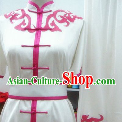 White Kung Fu Wushu Suit Uniform