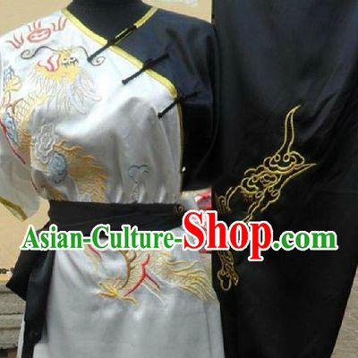 Embroidered Dragon Silk Yong Wing Chun Tai Chi Clothing Unisex