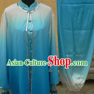 Colour Changes Chinese Silk Long Fist and Southern Fist Kung Fu Suit for Women