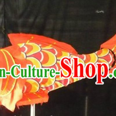 Traditional Yellow Chinese New Year Fish Carp Lantern for Display or Performance