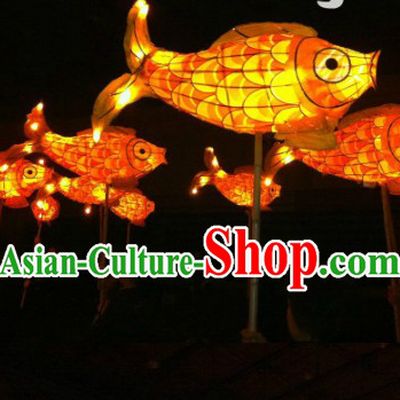 Traditional Chinese New Year Fish Carp Lanterns