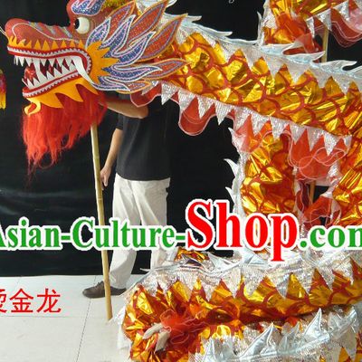 Shinning Competition and Parade Dragon Dance Costumes for Nine to Ten People