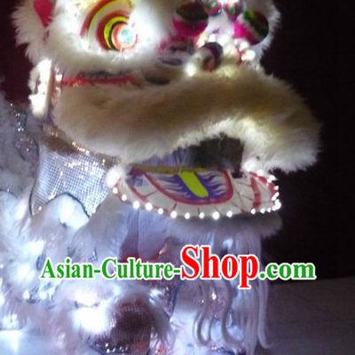 Traditional Chinese LED Lights Lion Dancing Costumes Complete Set