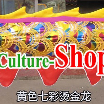 Traditional Chinese Rainbow Dragon Dance Costume for Nine or Ten People