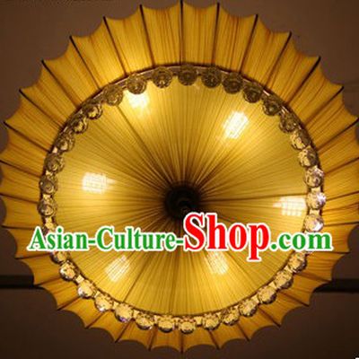 Handmade Chinese Cornucopia Fabric Ceiling Lantern