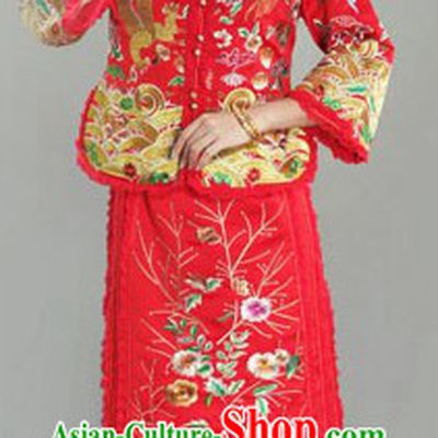 Traditional Chinese Mandarin Wedding Outfit for Women