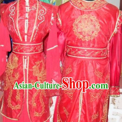 Traditional Chinese Wedding Suits for Men and Women
