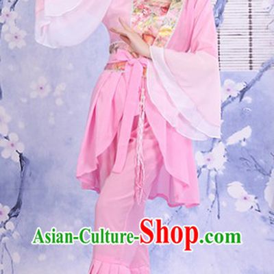 Ancient Chinese Pink Dance Costumes