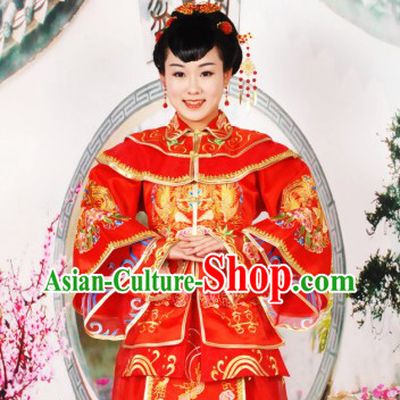 Chinese Classical Wedding Blouse and Skirt Complete Set for Women