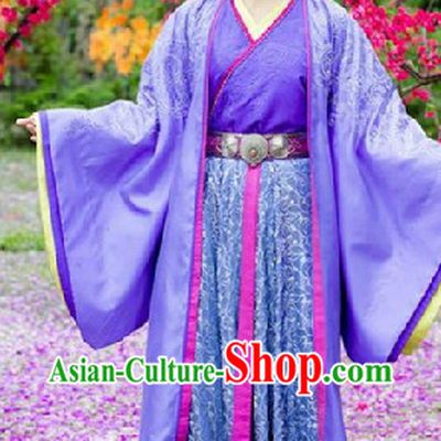 Traditional Chinese Xiao Ao Jiang Hu Ren Yingying Costumes and Hair Accessories