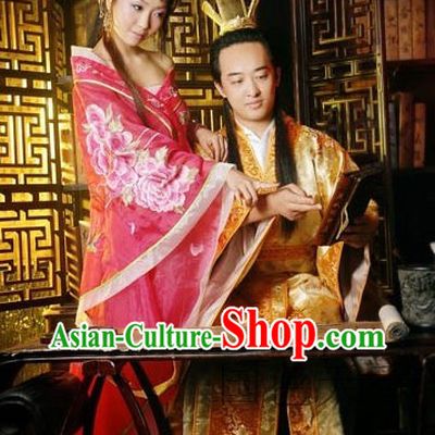 Traditional Ancient Chinese Tang Dynasty Couple Husband and Wife Clothes for Women