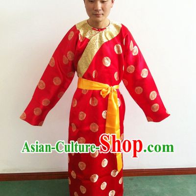 Traditional Chinese Waiter Robe and Hat