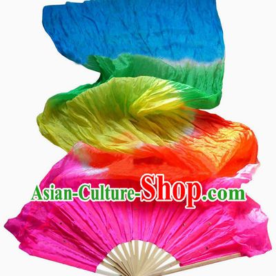 Color Transition Long Chinese Dance Fan