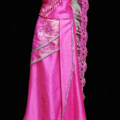 Traditional Asian Thailand One Shoulder Attires for Women
