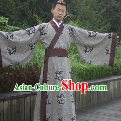 Ancient Chinese Han Dynasty Prince Dragon Robe for Men