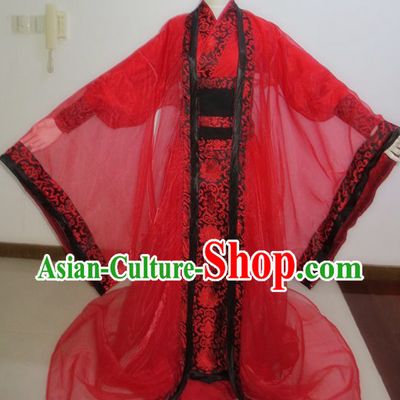 Ancient Chinese Red Wedding Outfit for Bridegroom