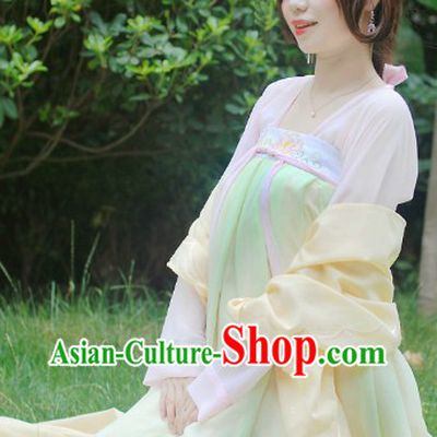 Ancient Chinese Tang Dynasty Yang Guifei Teenager Clothes Complete Set