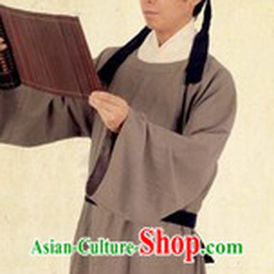 Ancient Chinese Tang Dynasty Male Robe and Hat for Men