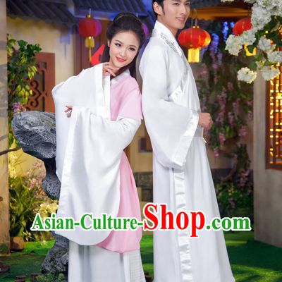 Traditional Ancient Chinese Couple Outfits for Husband and Wife