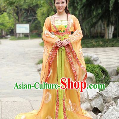 Traditional Ancient Chinese Tang Dynasty Princess Outfit Clothing for Women