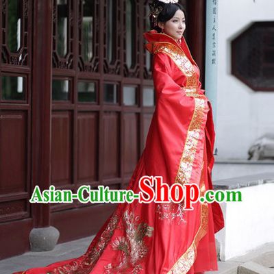 Traditional Ancient Chinese Tang Dynasty Empress Costumes and Headwear