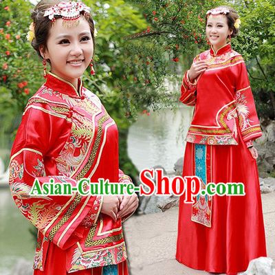 Traditional Ancient Chinese Wedding Dress Outfit for Women