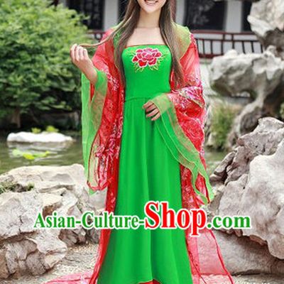 Traditional Ancient Chinese Tang Dynasty Suit for Women